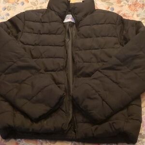 PLACE Children's Place Puffer Jacket Black L EUC